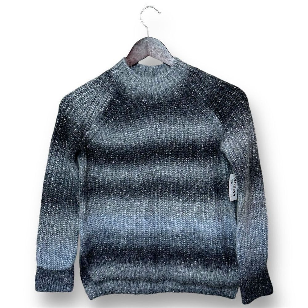 NEW Women's Grey Gradient Knit Pullover Sweater Size M Minimalist Hygge Cozy - Picture 2 of 8